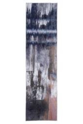 Kukoon Storm Blue & Grey Modern Abstract Washable Long Hallway Runner Rug - Size: 60 cm x 240 cm - thumbnail 2