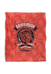 Warner Brothers Harry Potter Gryffindor Varsity Badge Blanket 152 x 127 cm in White - thumbnail 1