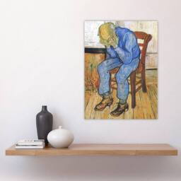 "Artery8 At Eternity's Gate Sorrowing Old Man Van Gogh Wall Art Print Poster in Brown - Size: W24"" x H32""" - thumbnail 4