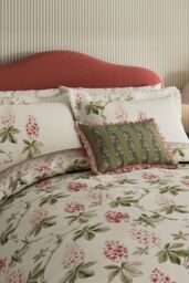 Sanderson 'Chestnut Tree' Cotton Duvet Cover Set in Cream - Size: Single - thumbnail 2