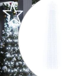 Berkfield Home Christmas Tree light 320 LEDs Cold White 375 cm