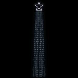 Berkfield Home Christmas Tree light 320 LEDs Cold White 375 cm - thumbnail 3