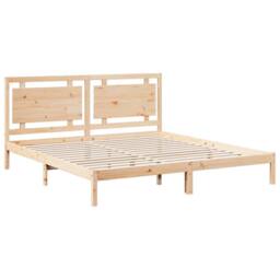 Berkfield Home Decorative Extra Long Bed Frame without Mattress¬†180x220 cm Soli in Light Tan - Size: 180x220 cm - thumbnail 1