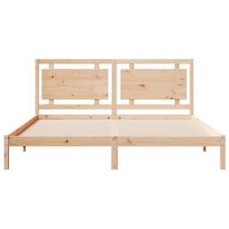 Berkfield Home Decorative Extra Long Bed Frame without Mattress¬†180x220 cm Soli in Light Tan - Size: 180x220 cm - thumbnail 4