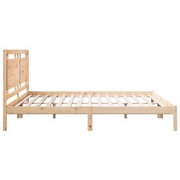 Berkfield Home Decorative Extra Long Bed Frame without Mattress¬†180x220 cm Soli in Light Tan - Size: 180x220 cm - thumbnail 5