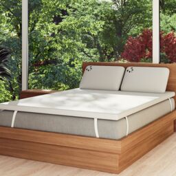 Panda London Memory Foam Bamboo Mattress Topper in White - Size: EU King - thumbnail 6