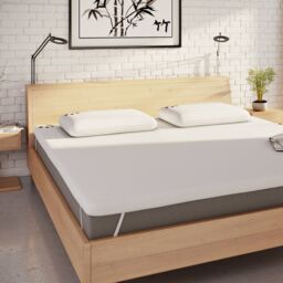 Panda London Memory Foam Bamboo Mattress Topper in White - Size: EU King - thumbnail 4