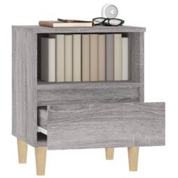 Berkfield Home Elegant Bedside Cabinets 2 pcs Grey Sonoma 40x35x50 cm - Size: 40 x 35 x 50 cm - thumbnail 5