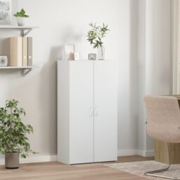 Berkfield Home File Cabinet White 60x32x115 cm Engineered Wood - Size: 60 x 32 x 115 cm - thumbnail 3