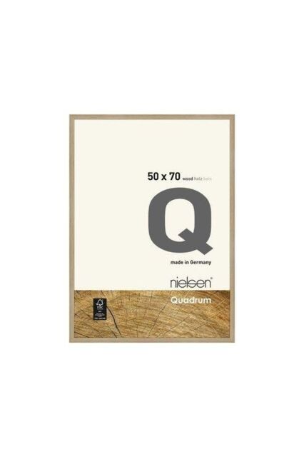 nielsen Quadrum 50 x 70cm Wooden Picture Frame With Protective Glass Front in Light Oak - Size: 50 x 70 cm - image 1