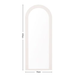 Home Garden Direct PO Large Arch Floor Mirror Standing Mirror 70x170cm in Taupe - Size: 70x170 cm - thumbnail 7