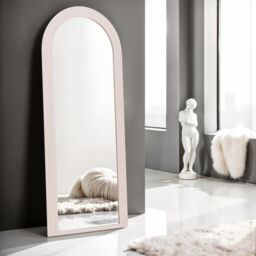 Home Garden Direct PO Large Arch Floor Mirror Standing Mirror 70x170cm in Taupe - Size: 70x170 cm - thumbnail 2