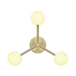 Nordlux Contina Ceiling Light Gold Metal Hallway G9 Mains 10cm in Brown - thumbnail 2