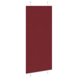 Berkfield Home Pleated Blind Bordeaux Red 85x200 cm Fabric Width 84.4 cm Polyester - thumbnail 4