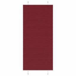 Berkfield Home Pleated Blind Bordeaux Red 85x200 cm Fabric Width 84.4 cm Polyester - thumbnail 2