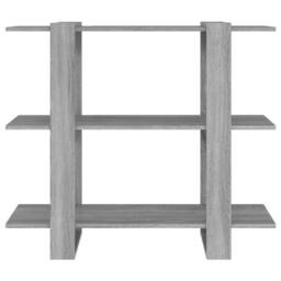 Berkfield Home Classic Book Cabinet/Room Divider Grey Sonoma 100x30x87 cm - Size: 100 x 30 x 87 cm - thumbnail 1