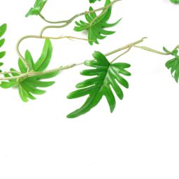 Leaf 6 x 100cm Artificial Hanging Trailing Philodendron Small Plant in Green - Size: 6 x 100 cm - thumbnail 3