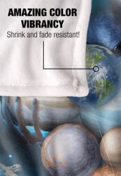 Reinders Astronaut Solar System Balloons Silky Touch Super Soft Throw Blanket 152 X 127 cm in White - thumbnail 4