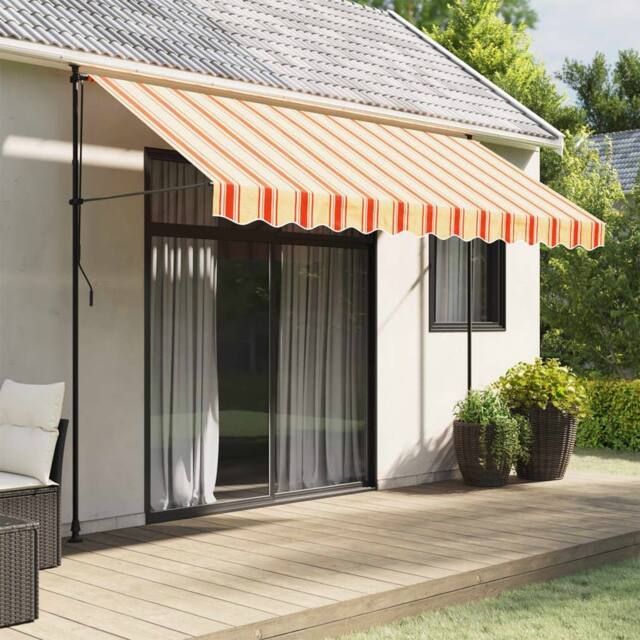 Berkfield Home Replacement Fabric for Awning Valance Yellow & Orange Stripe 3.5 m - image 1