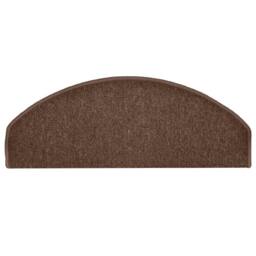Berkfield Home Carpet Stair Treads 15 pcs Brown 65x24x4 cm - Size: Medium - thumbnail 5