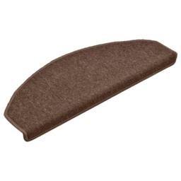 Berkfield Home Carpet Stair Treads 15 pcs Brown 65x24x4 cm - Size: Medium - thumbnail 3
