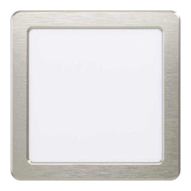 Loops Wall / Ceiling Flush Downlight Satin Nickel Spotlight 10.5W Built in LED in Metallics - image 1