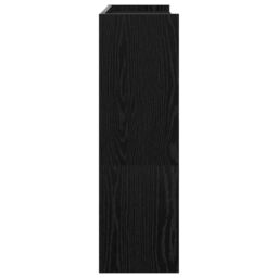 Berkfield Home Shoe Rack Black 80x25x81 cm Engineered Wood - Size: 80 x 25 x 81 cm - thumbnail 5