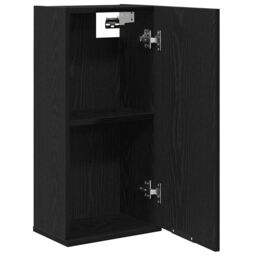 Berkfield Home Wall-mounted Cabinet Black Oak 32x20x67 cm Engineered Wood - Size: 32 x 20 x 67 cm - thumbnail 5