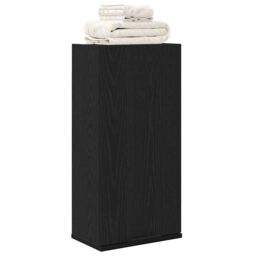 Berkfield Home Wall-mounted Cabinet Black Oak 32x20x67 cm Engineered Wood - Size: 32 x 20 x 67 cm - thumbnail 4