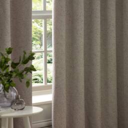 Paoletti Galaxy Velvet Chenille Eyelet Curtain Pair in Silver - Size: 229 cm width x 229 cm drop - thumbnail 5