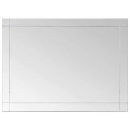 Berkfield Home Wall Mirror 60x50 cm Glass in Silver - thumbnail 3