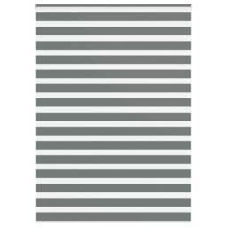 Berkfield Home Elegant Zebra Blind Dark Grey 165x200 cm Fabric Width 160.9 cm Po - thumbnail 2