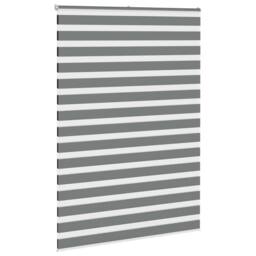 Berkfield Home Elegant Zebra Blind Dark Grey 165x200 cm Fabric Width 160.9 cm Po - thumbnail 1