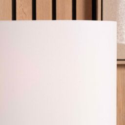 Ruma Ivory Oval Poly Cotton Lampshade for Table Lamps in White - Size: 10 inches - thumbnail 2