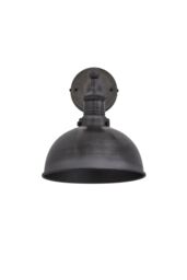 Industville Brooklyn Dome Wall Light, 8 Inch, Pewter, Pewter Holder in Dark Grey - thumbnail 2