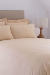 Martex Poetry Plain Dyed Duvet Cover Set in Cream - Size: Single - thumbnail 2