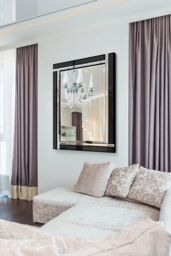 MirrorOutlet 'Aston' Black Double Bevelled All Glass Wall Mirror 70 x 100cm - Size: 70 x 100 cm - thumbnail 1