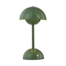First Choice Lighting Eleanor - Sage Green LED Rechargeable Touch Table Lamps Twin Pack - thumbnail 3