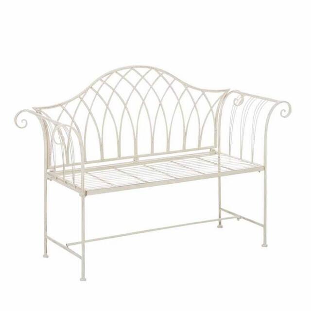 Ascalon Design Ltd Kings Garden Bench - L142 x W40 x H94 cm - Cream - image 1