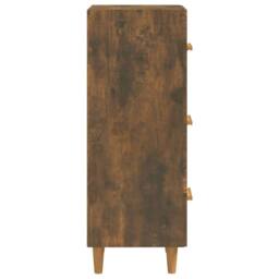 Berkfield Home Sideboard Smoked Oak 34.5x34x90 cm Engineered Wood in Brown - thumbnail 7