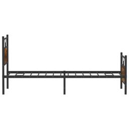 Berkfield Home Durable Bed Frame Frame Smoked Oak 75x190 cm Small Single Wood in Brown - thumbnail 7