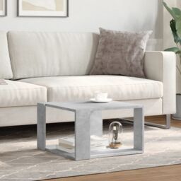 Berkfield Home Coffee Table Concrete Grey 51.5x51.5x30 cm Engineered Wood - thumbnail 3