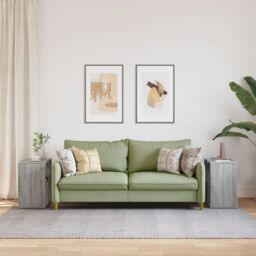 Berkfield Home Side Tables 2 pcs Grey Sonoma 50x30x50 cm Engineered Wood - Size: 50 x 30 x 50 cm - thumbnail 3
