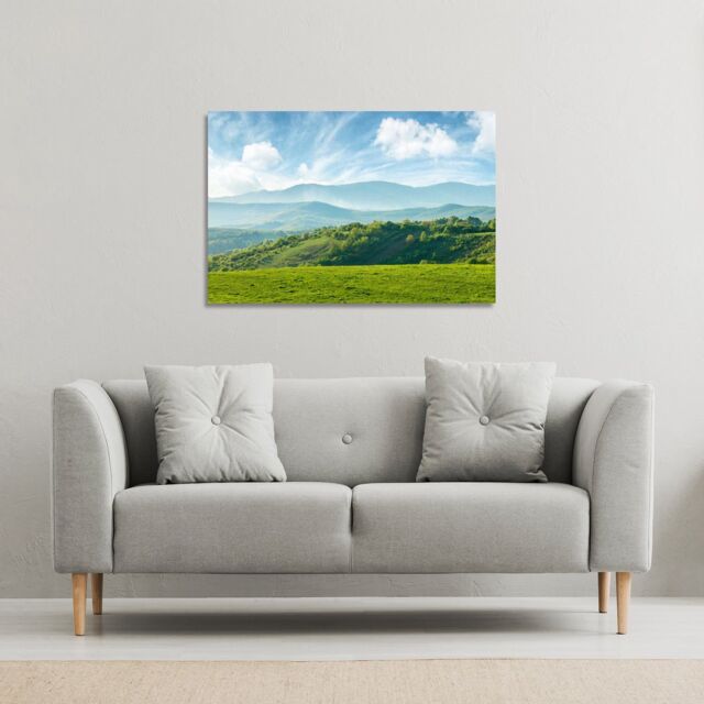 Benjamin Tate Design panorama of beautiful countryside of romania (Canvas Print) / 127 x 101 x 4cm in Natural - Size: 127 x 101 x 4 cm - image 1