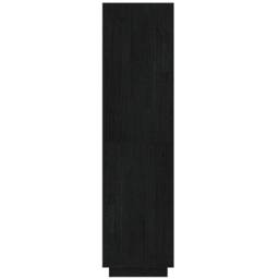 Berkfield Home Beautiful Book Cabinet/Room Divider Black 40x35x135 cm Solid Pinewood - Size: 40 x 35 x 135 cm - thumbnail 6