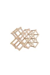 Living and Home Wooden Stackable Wine Holder Ornaments Foldable Wine Rack Wine Bottle Storage Rack in Natural - thumbnail 5