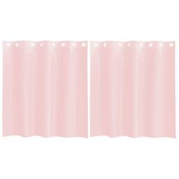 Berkfield Home Voile Curtains with Grommets 2 pcs Light Pink 140x140 cm - thumbnail 3