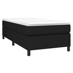 Berkfield Home Bed Frame without Mattress Black Single Fabric (UK/IE/FI/NO only) - thumbnail 3