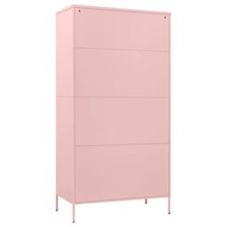 Berkfield Home Wardrobe Pink 90x50x180 cm Steel - Size: 90 x 50 x 180 cm - thumbnail 5