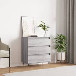 Berkfield Home Sideboard Grey Sonoma 60x35x70 cm Engineered Wood - Size: 60 x 35 x 70 cm - thumbnail 1